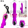 Vibrador con estimulador de 12 funciones y 7 rotaciones. Carga USB